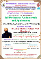 WEBINAR ON Soil Mechanics: Fundamentals and Applications 2025 Webinar Poster